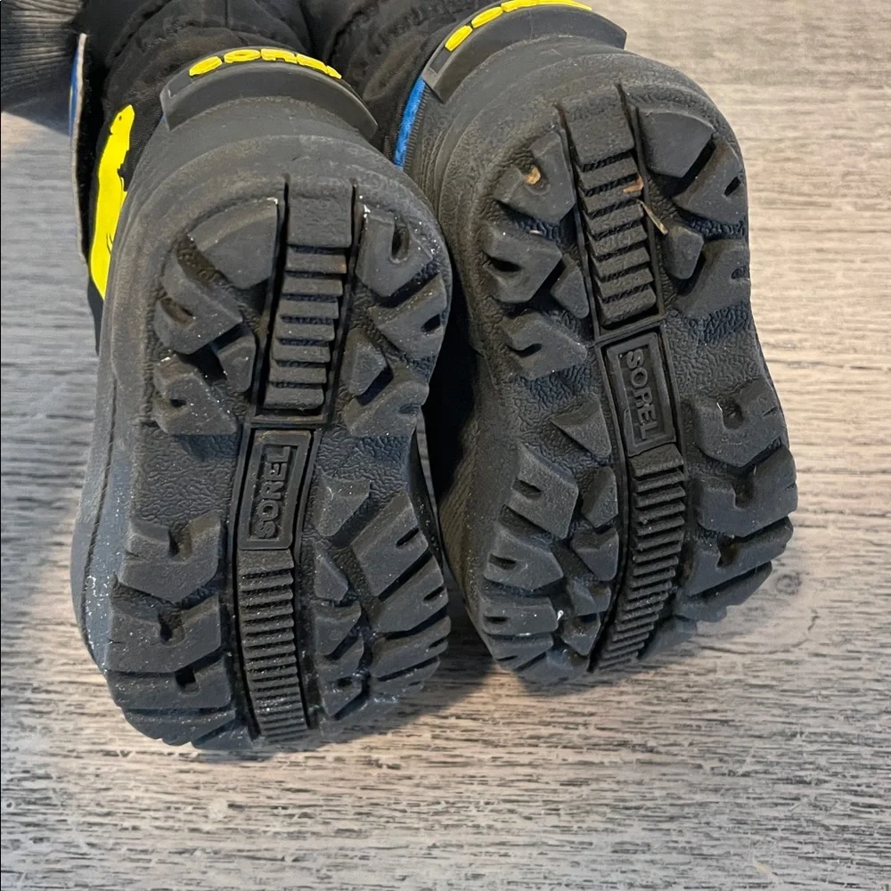 Sorel Winter Toddler -Baby - Size 6 - Snow Boots- Insulated -Commander - Black‎